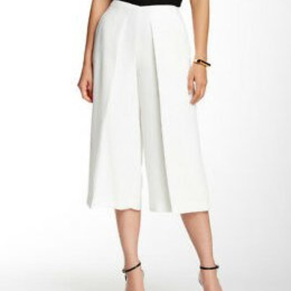 Vince Camuto Women's Pleat Waist culottes size 0P - Picture 3 of 4